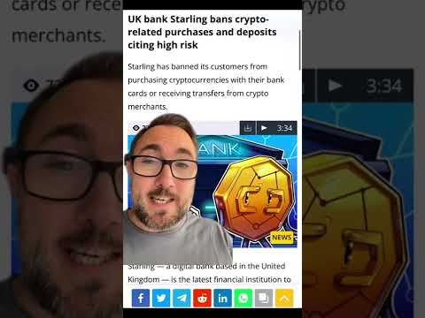 This UK bank has banned Crypto! #crypto #cryptocurrency a#shorts #investing #money