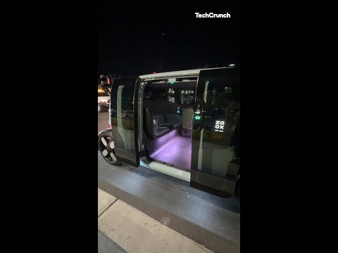 Riding in a Zoox robotaxi in Las Vegas | TechCrunch