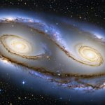 Svelare la Danza Celestiale: L’Abbraccio Gravitazionale della Galassia Vortice