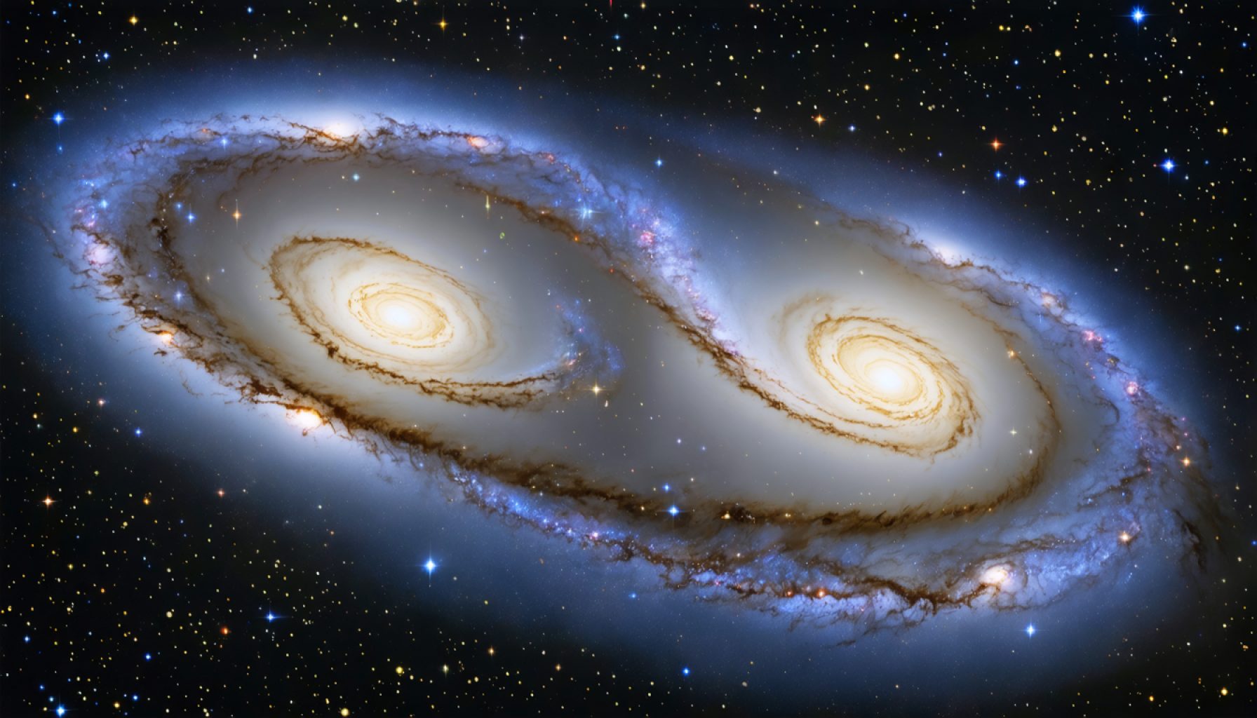 Unveiling the Celestial Dance: The Gravitational Embrace of the Whirlpool Galaxy